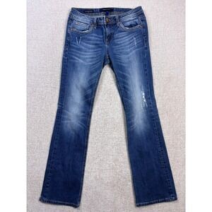 Vigoss Studio The New York Bootcut Jeans Blue Distressed P20618NBZ Size 5/6 28